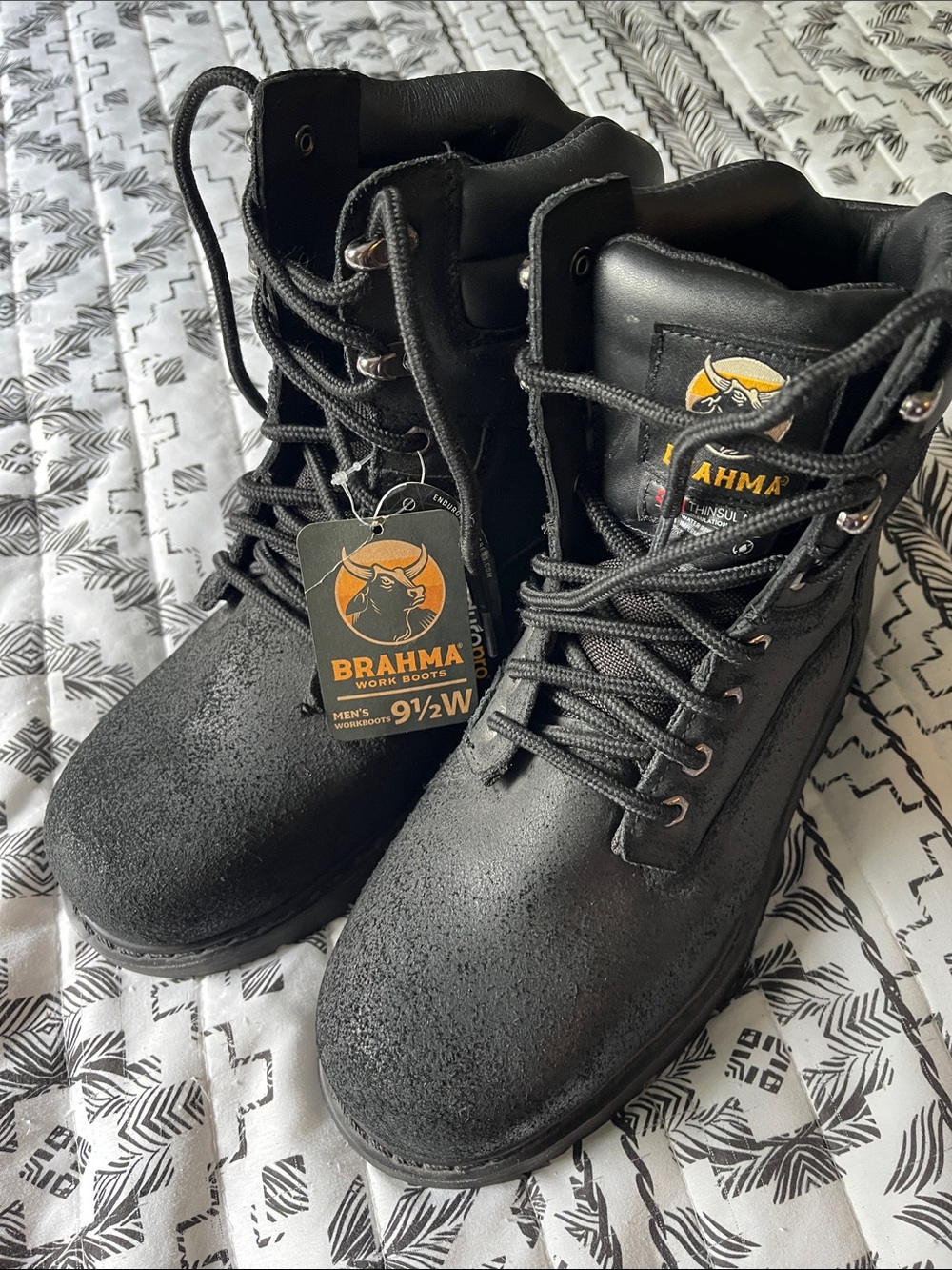 Brahma Steel Toe Work Boots 9 1/2W